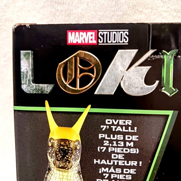 Alligator Loki Costume 7' TALL Adult INFLATABLE HALLOWEEN Jumpsuit Claws w FAN - Picture 6 of 15